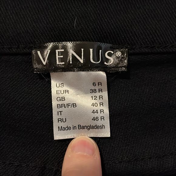 VENUS Black Mid Rise Flare Jeans - Picture 7 of 10